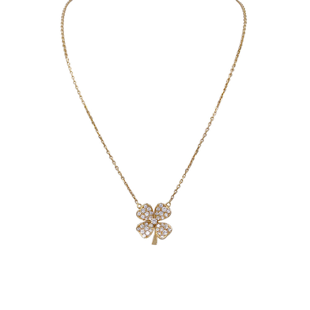 Collier Fred, "Trèfle", or jaune et diamants 5