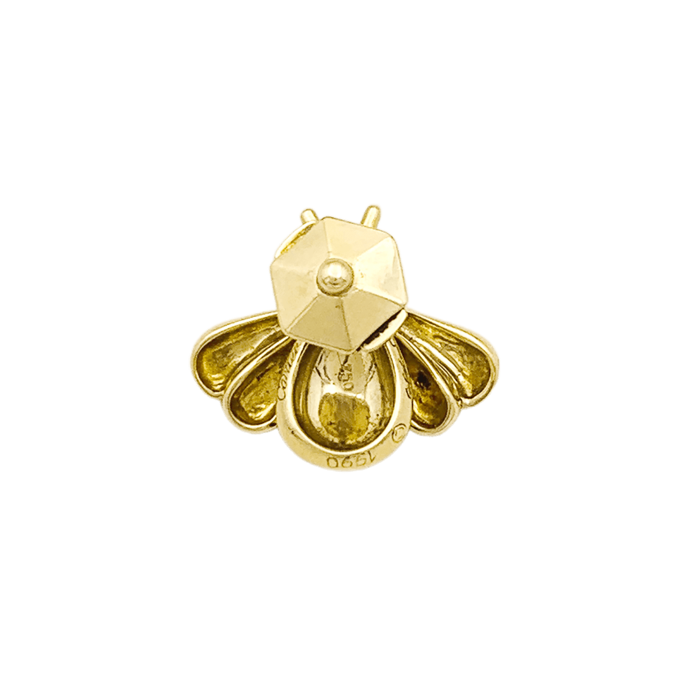 Pins Cartier, « Abeille », or jaune, émail et rubis. 4