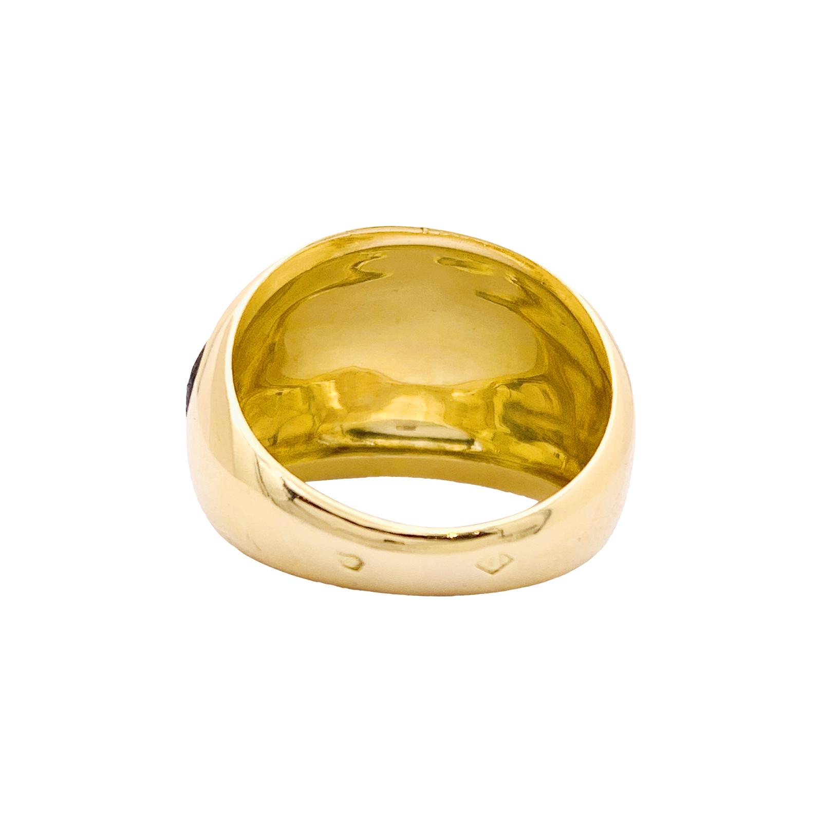 Bague vintage Van Cleef & Arpels, or jaune, laque. 4