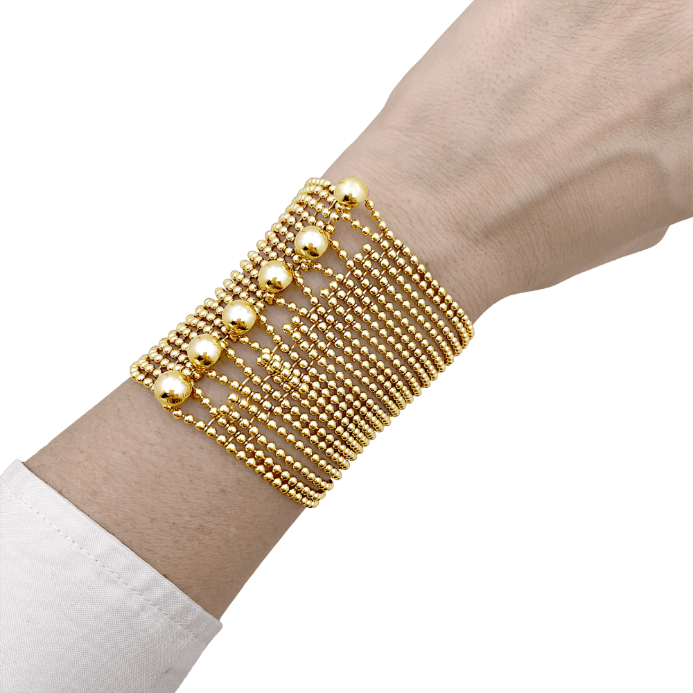 Bracelet Cartier, "Draperie", or jaune. 5