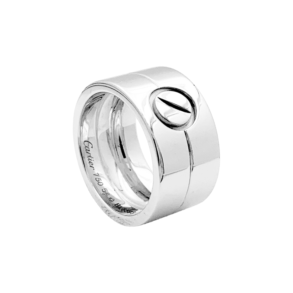 Bague Cartier, "Love" or blanc. 5