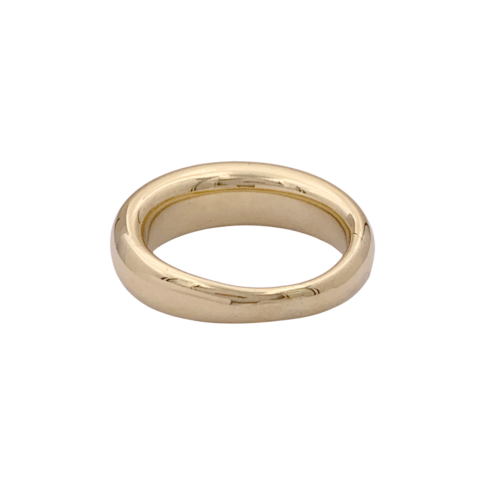 Bague jonc bombé en or jaune. 4