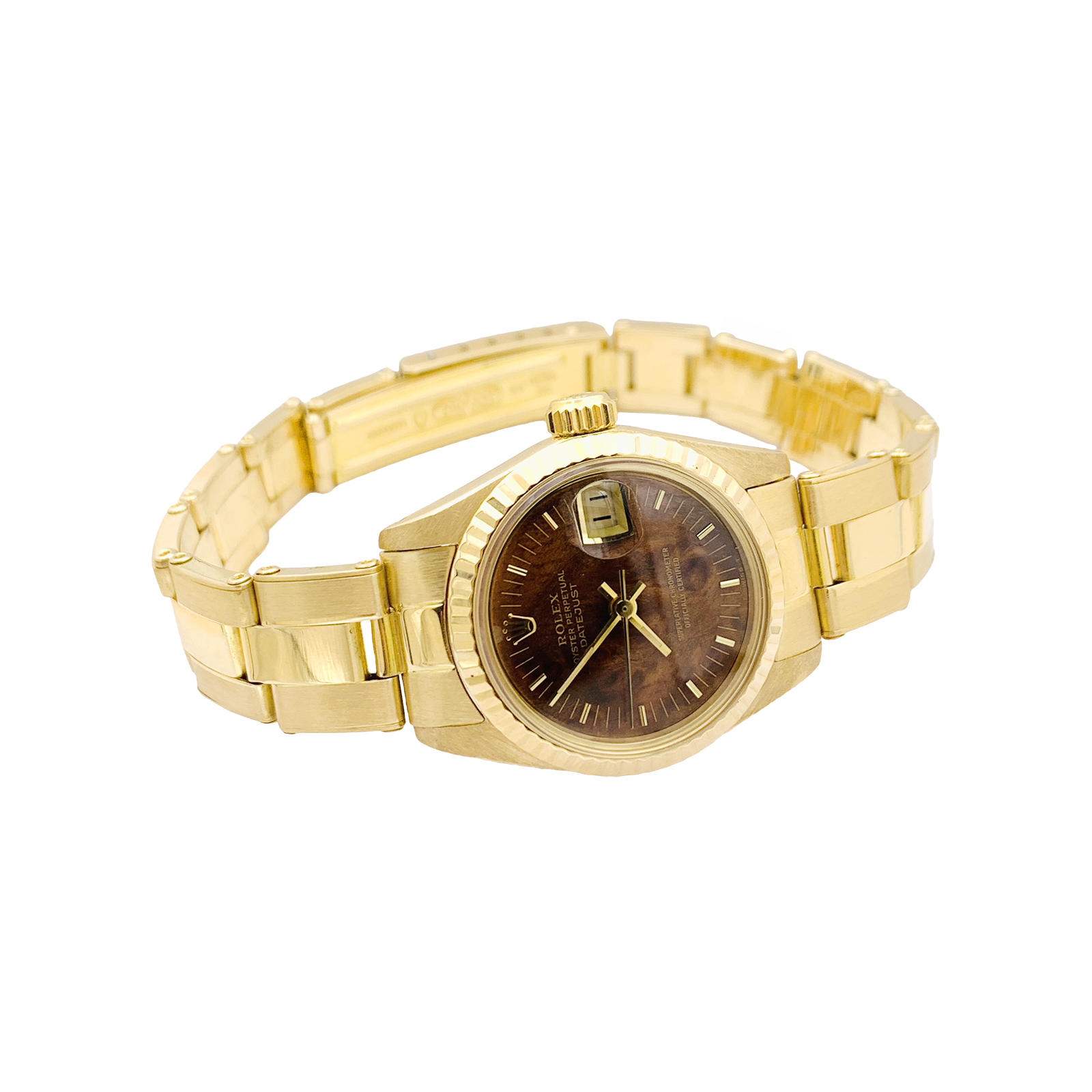 Montre Femme Rolex, "Oyster Perpetual Datejust", or jaune. 5