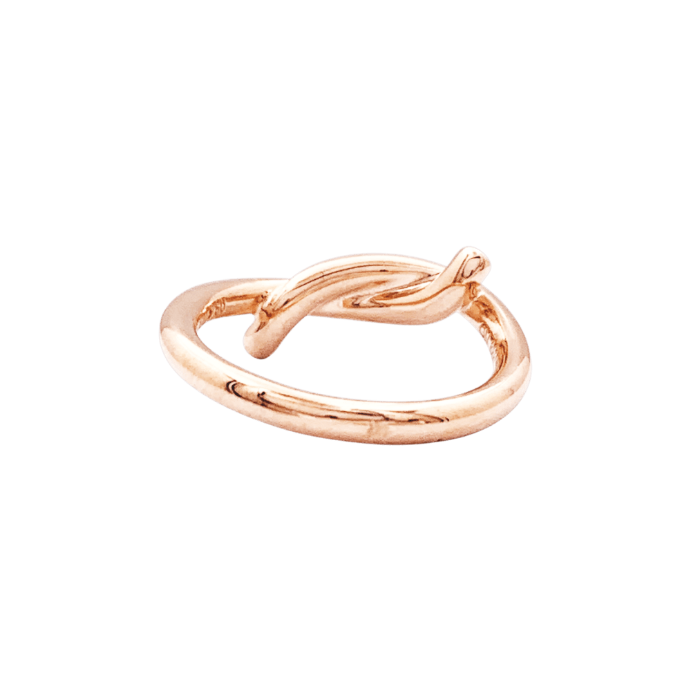 Bague Cartier, "Entrelacé", or rose. 4