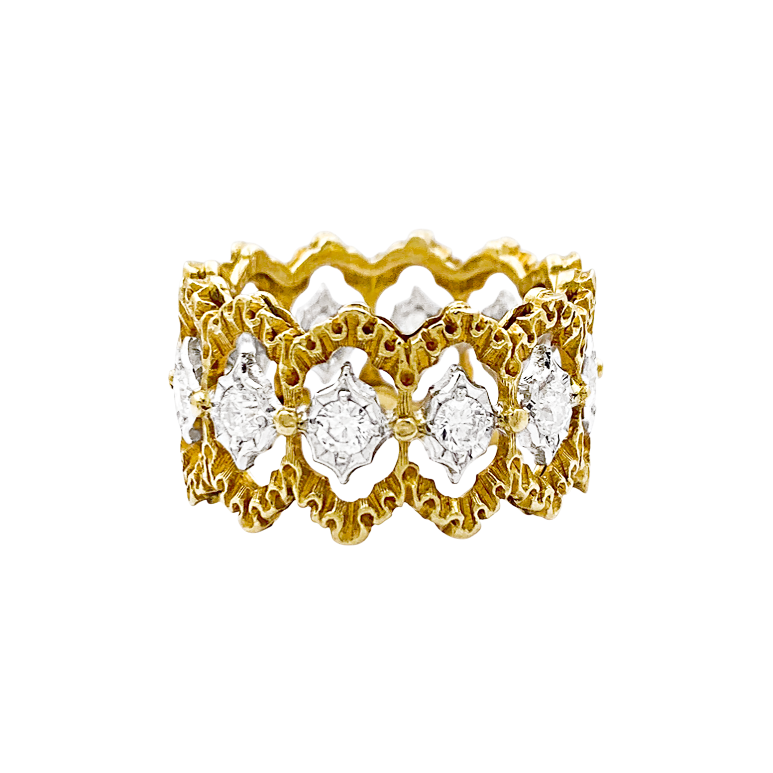 Bague Buccellati "Eternelle Band" or, diamants. 3