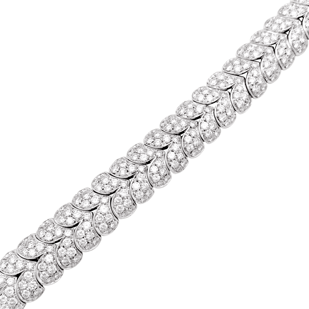 Bracelet Arfan, or blanc et diamants. 3