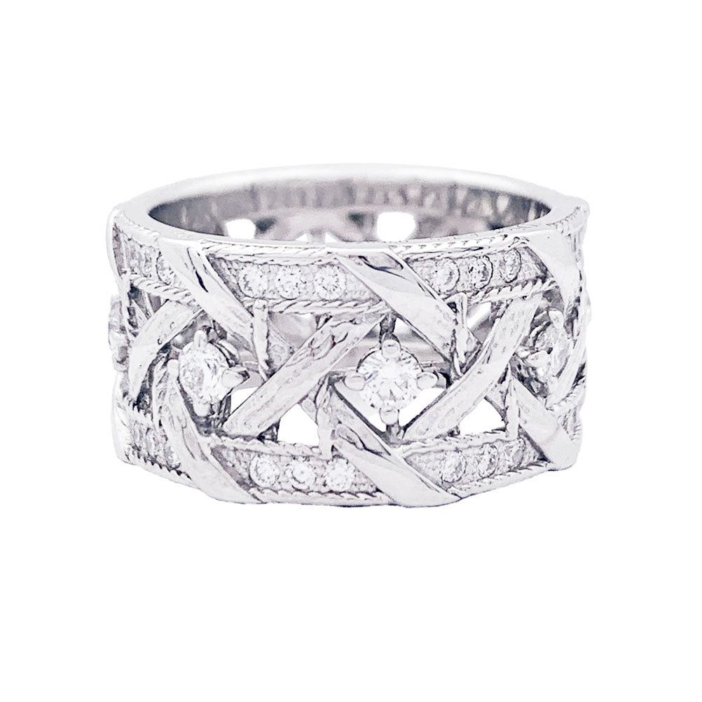 Bague Dior "My Dior", or blanc et diamants. 5