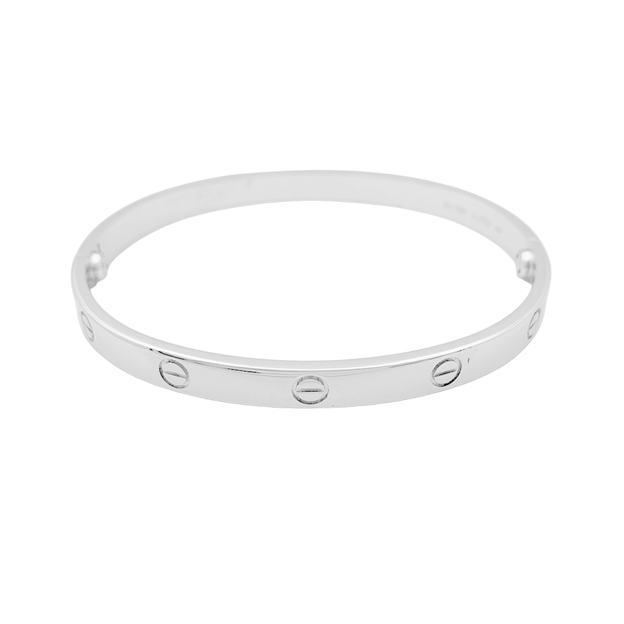 Bracelet Cartier "Love" or blanc. 2