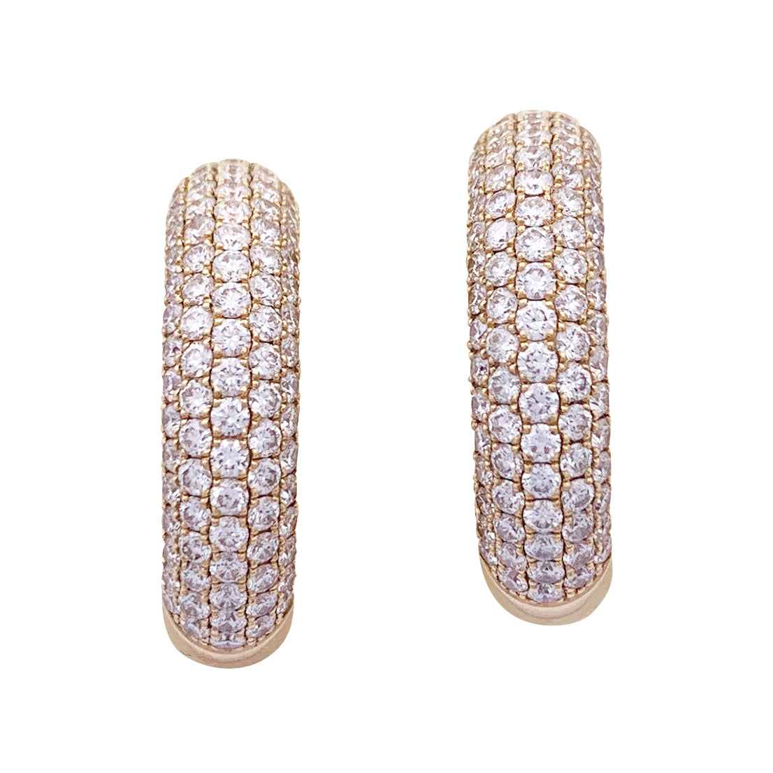 Créoles Messika "Divine Enigma" or rose, diamants. 4