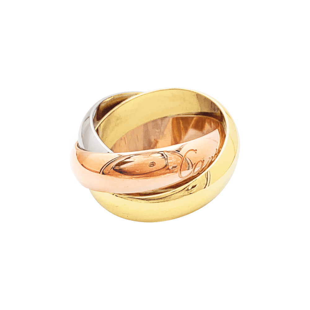 Bague Cartier, "Trinity", or jaune, or blanc, or rose. 4