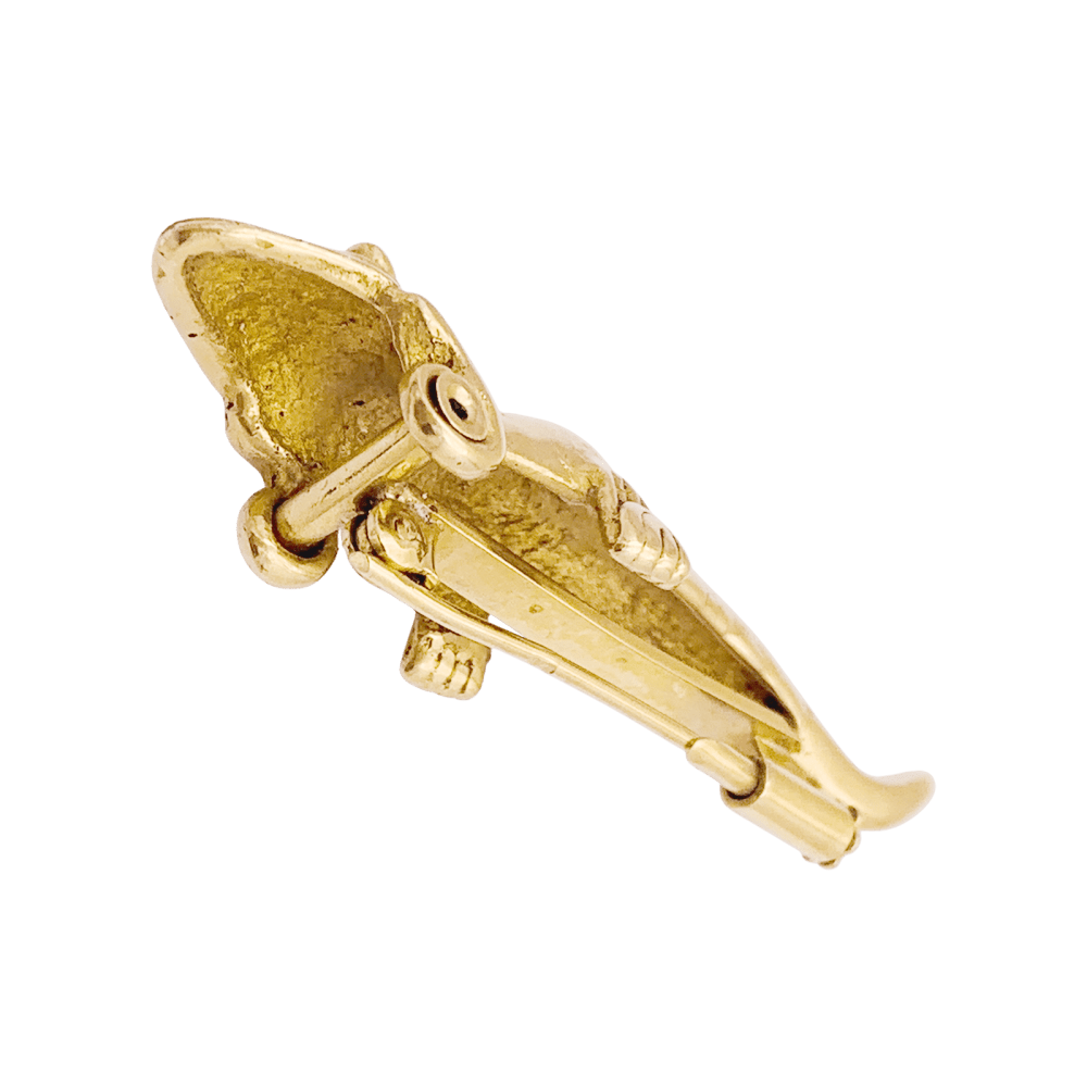 Broche, «Lézard », or jaune. 4
