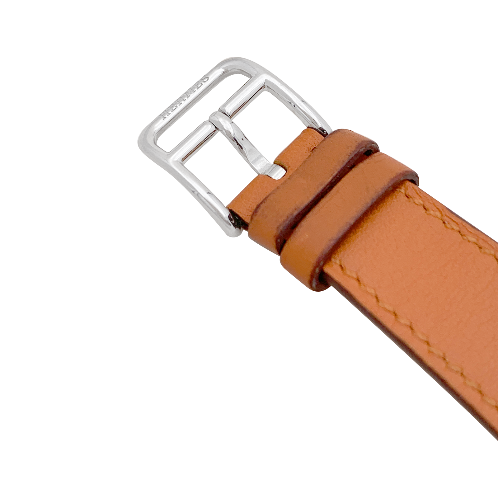 Montre Hermès "Médor" acier, cuir. 6