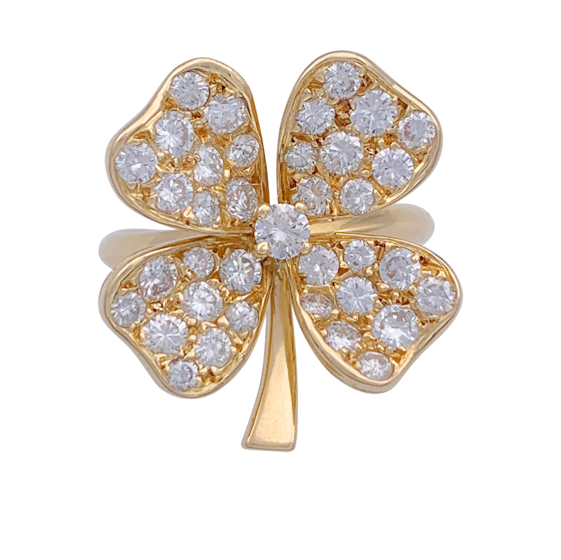 Bague Fred, or jaune, diamants. 7