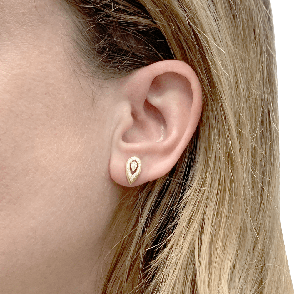 Boucles d'oreilles Messika, "Fiery", or rose et diamants. 7