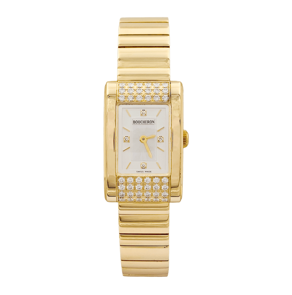Montre Boucheron « Reflet Icare », or jaune, diamants. 1