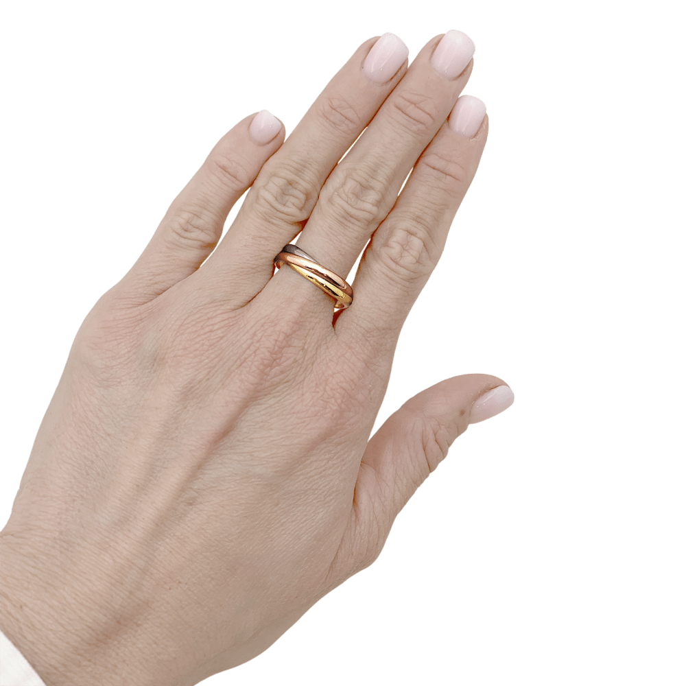 Bague Cartier, "Trinity", 3 ors, petit modèle. 6