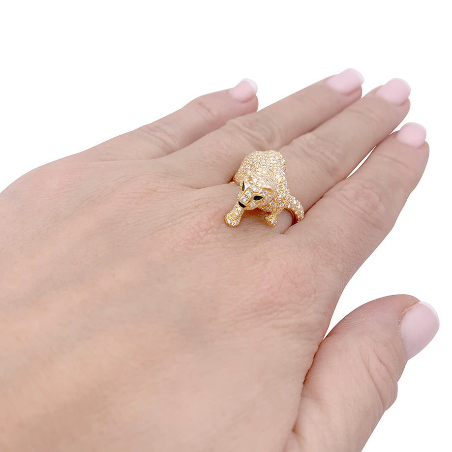 Bague Haute Joaillerie Cartier, "Panthère de Cartier", or jaune, diamants. 11