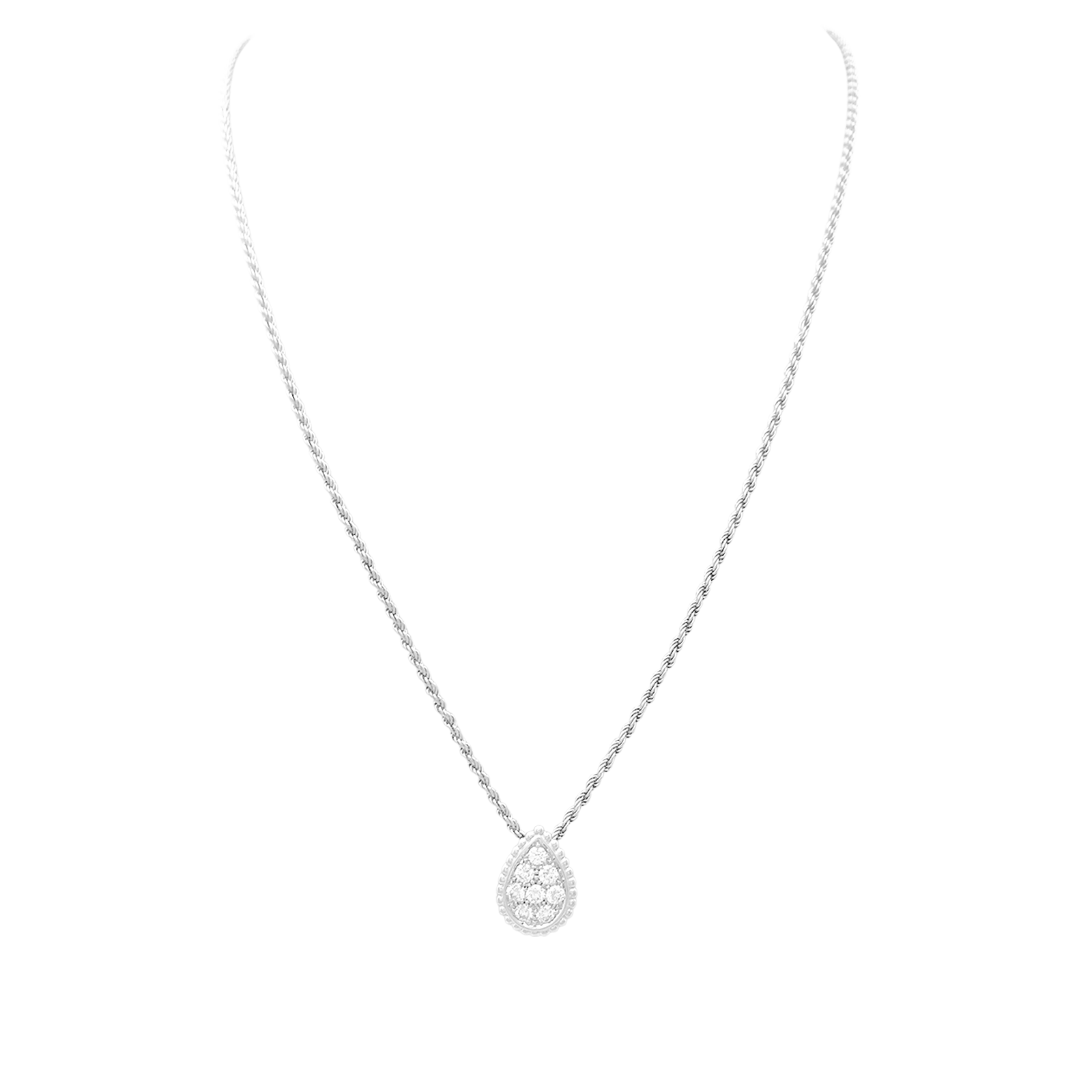 Collier BOUCHERON, Serpent Bohème, or blanc et diamants. 1