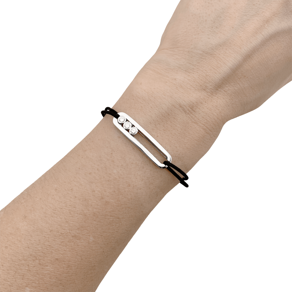 Bracelet Messika, "Messika Care(s)", or blanc et diamants. 6