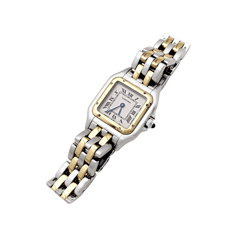 Montre Cartier, "Panthère", acier et or jaune. 2