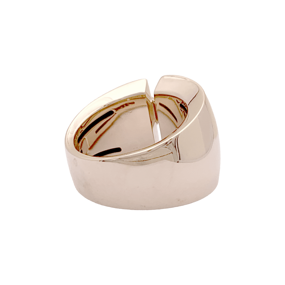 Bague Chaumet, "Liens" grand modèle, or rose, diamants. 4