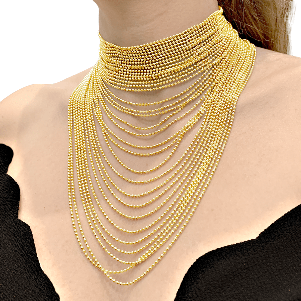 Collier Cartier, "Draperie", or jaune. 5