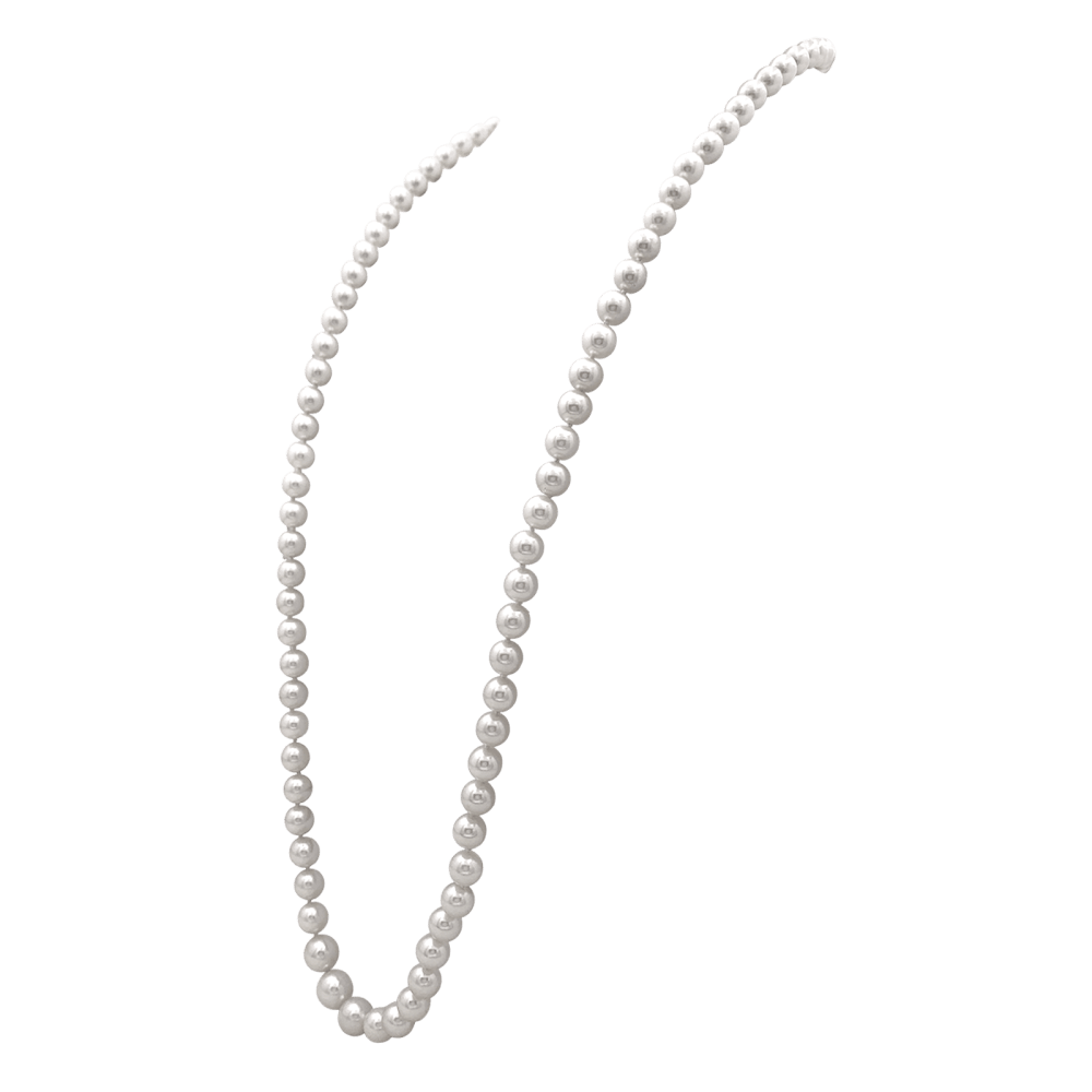 Sautoir perles akoya, or jaune. 3