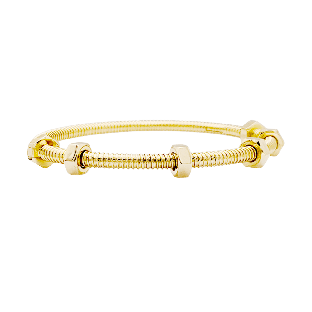 Bracelet Cartier, "Écrou", or rose. 3