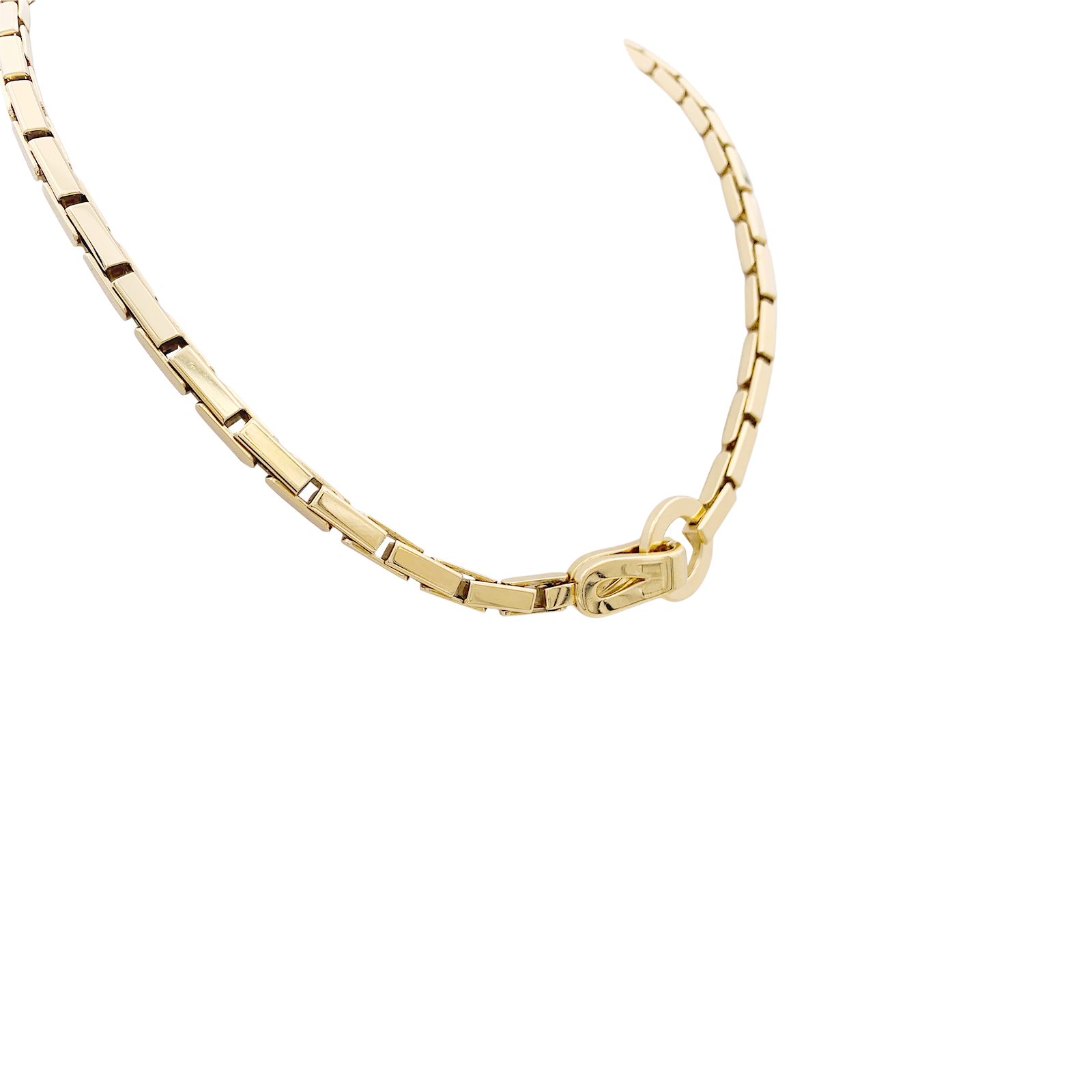Collier Cartier, "Agrafe", or jaune. 2
