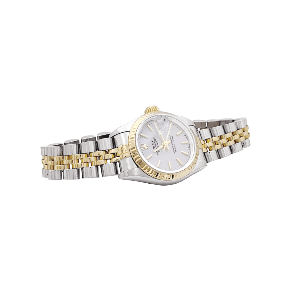 Montre Rolex, "Oyster Perpetual Lady-Datejust", acier et or jaune. 3