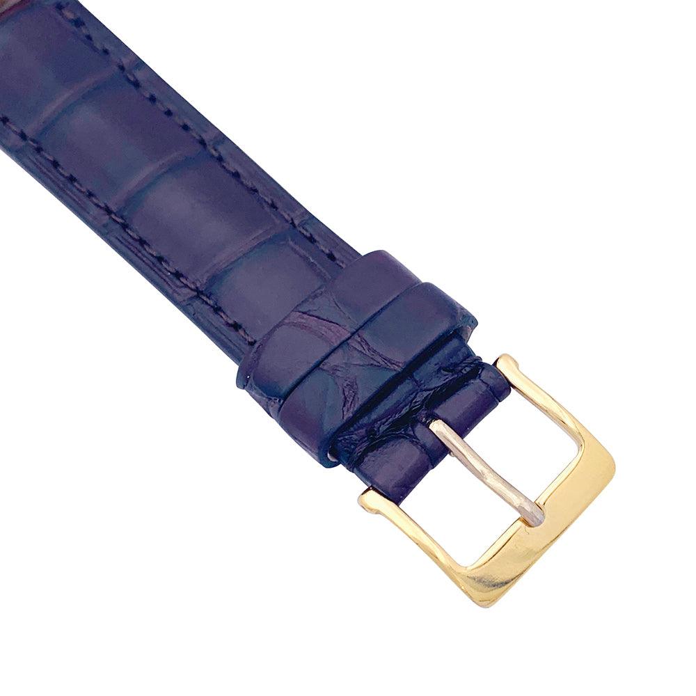 Montre Omega, "Seamaster De Ville", or rose, cuir. 1