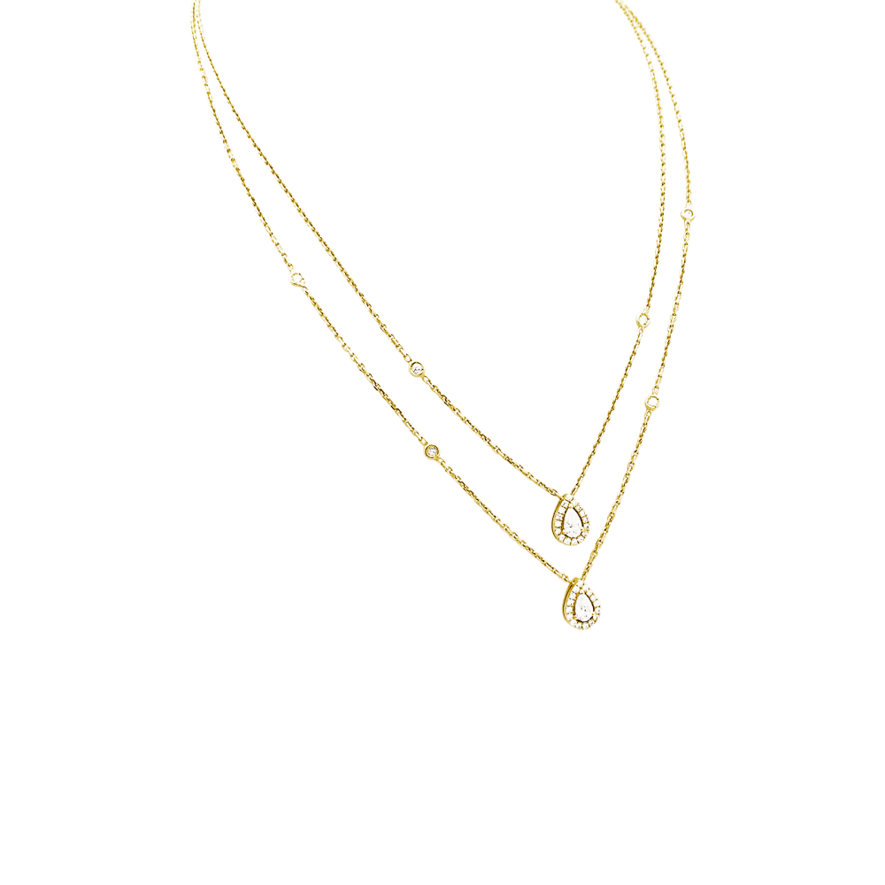 Collier Edouard NAHUM, or jaune et diamants. 2