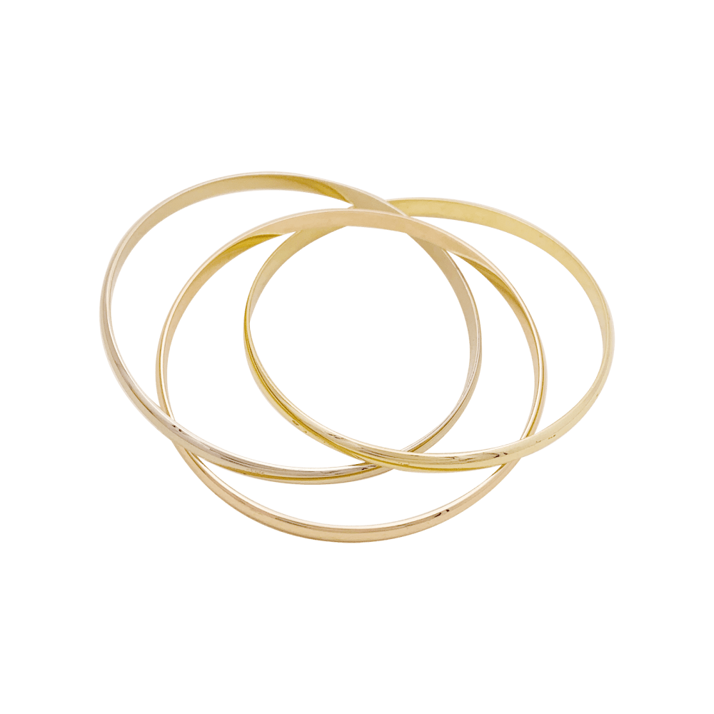 Bracelet Cartier, "Trinity", trois ors. 2