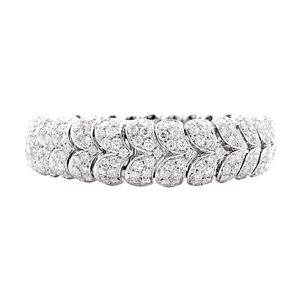 Bracelet Arfan, or blanc et diamants. 1