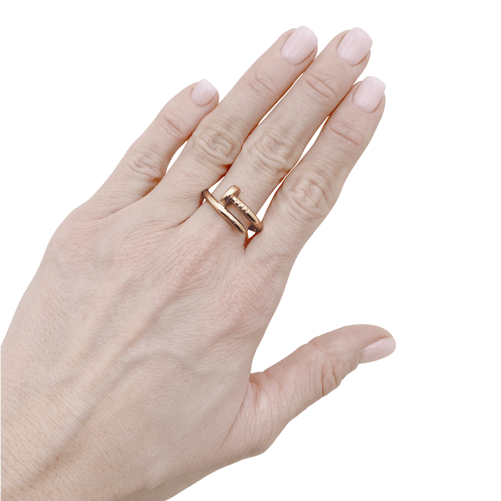 Bague Cartier, "Juste un Clou", or rose. 6