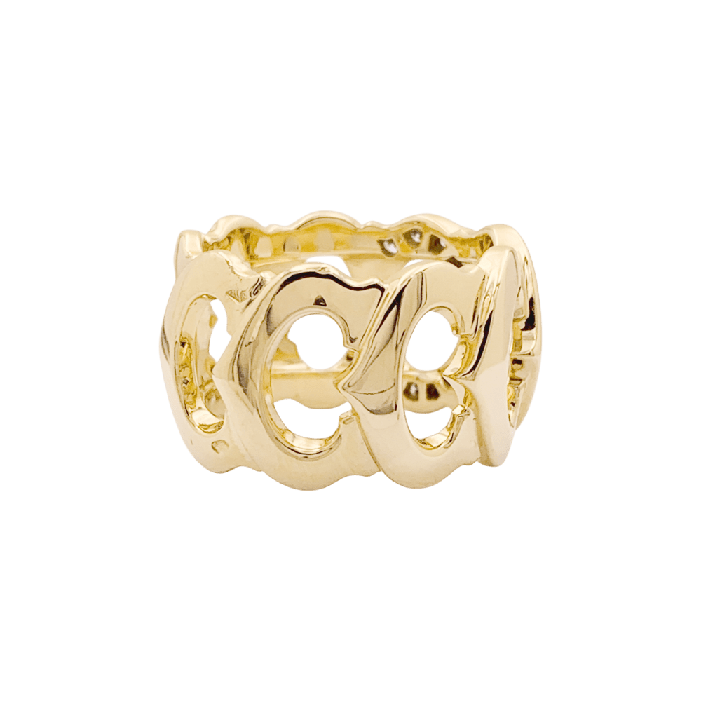 Bague Cartier, "C de Cartier", or jaune, diamants. 3