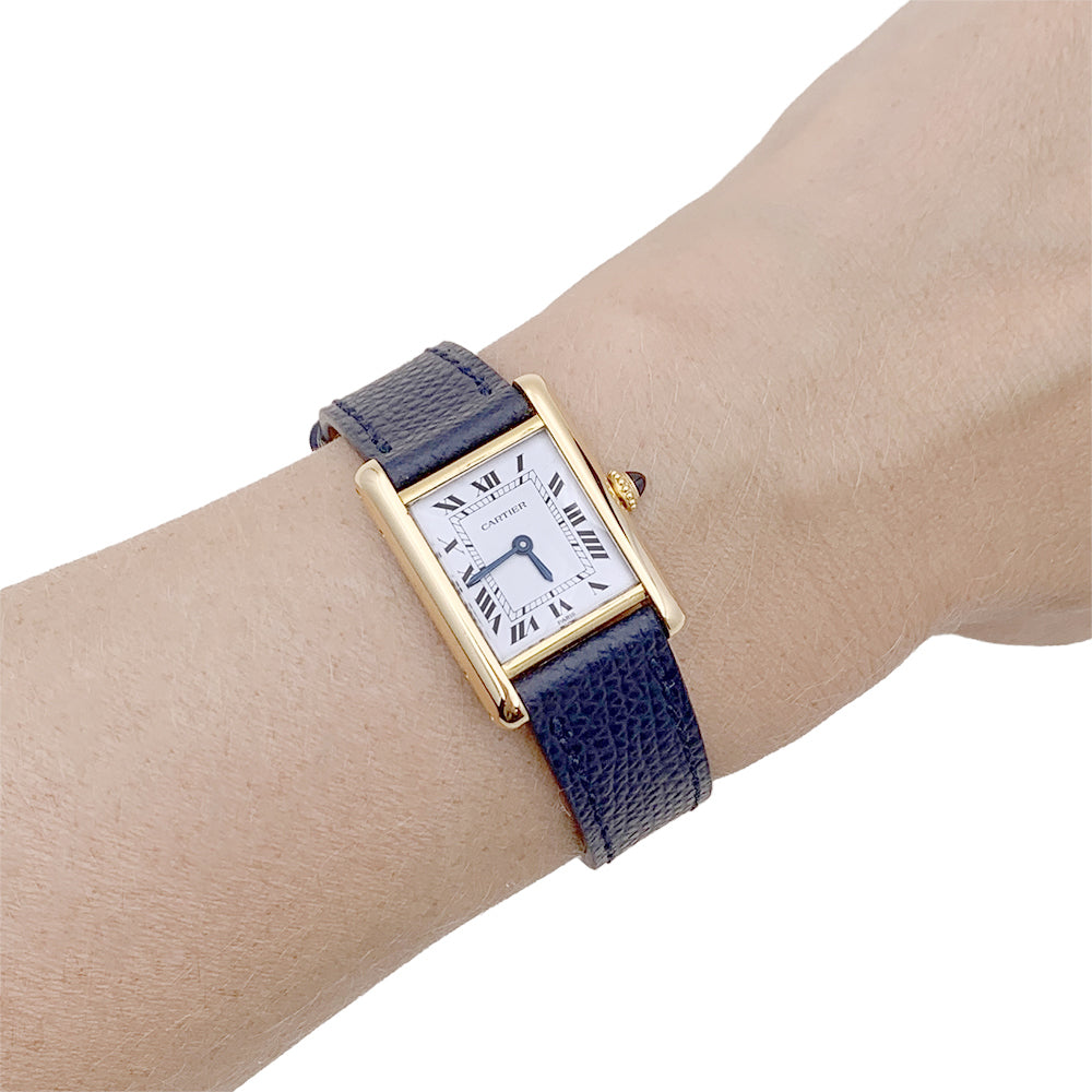 Montre Cartier, "Tank Louis Cartier", or jaune. 6