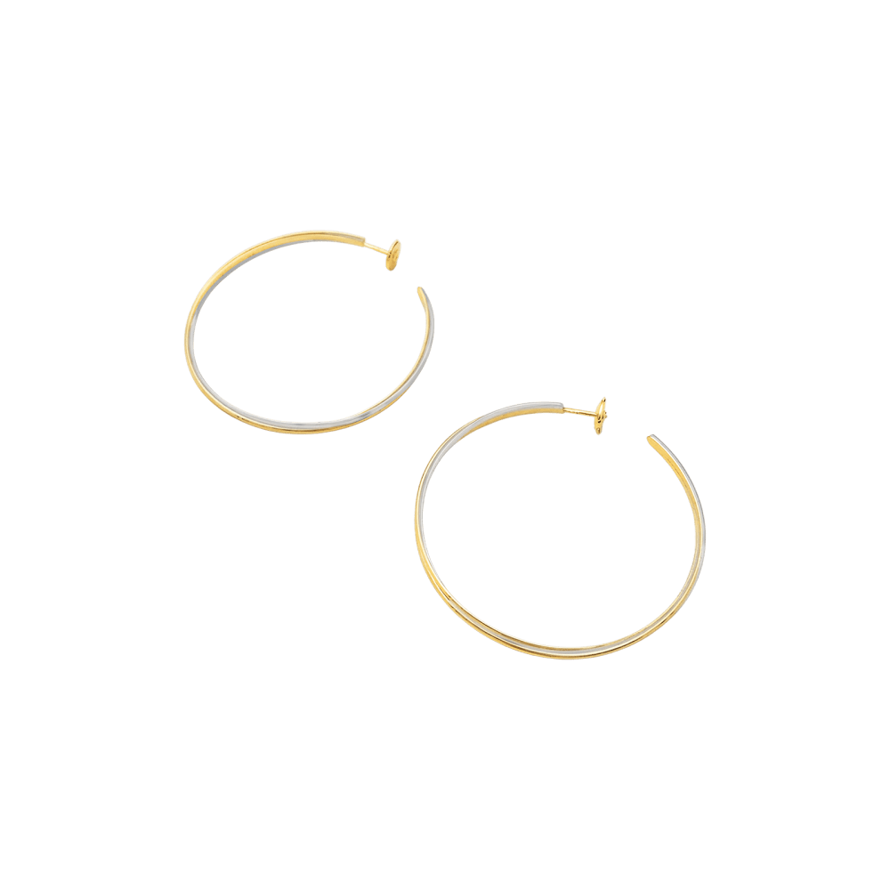 Boucles d'oreilles Cartier, "Trinity", trois ors. Grand modèle. 3