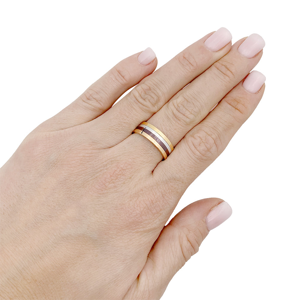 Bague Boucheron "My First Quatre", deux ors et acier. 4