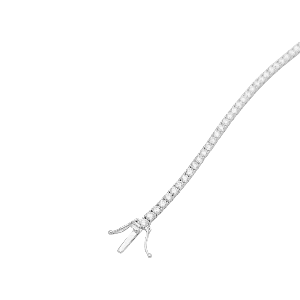 Ligne tennis or blanc diamants. 3