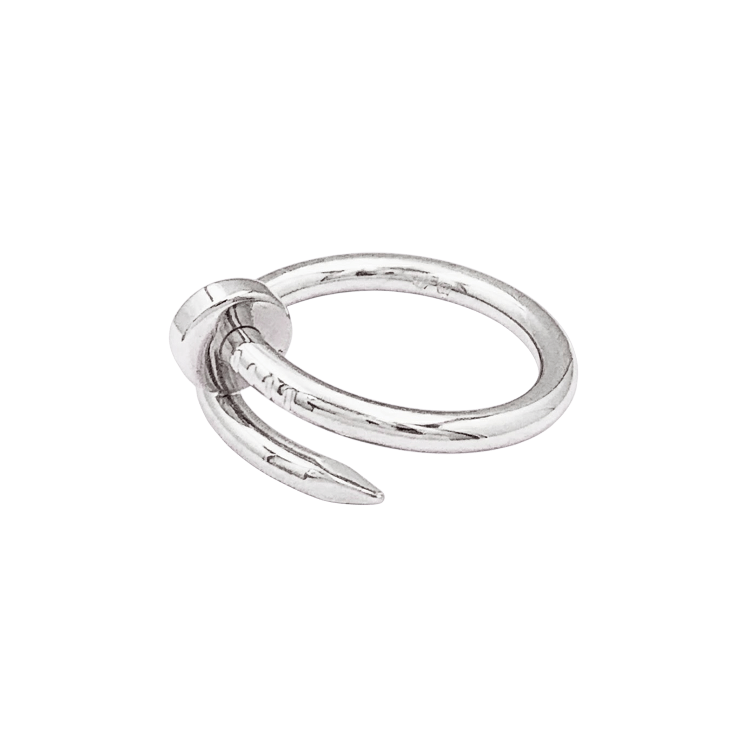 Bague Cartier, "Juste un Clou", or blanc, modèle classique. 2