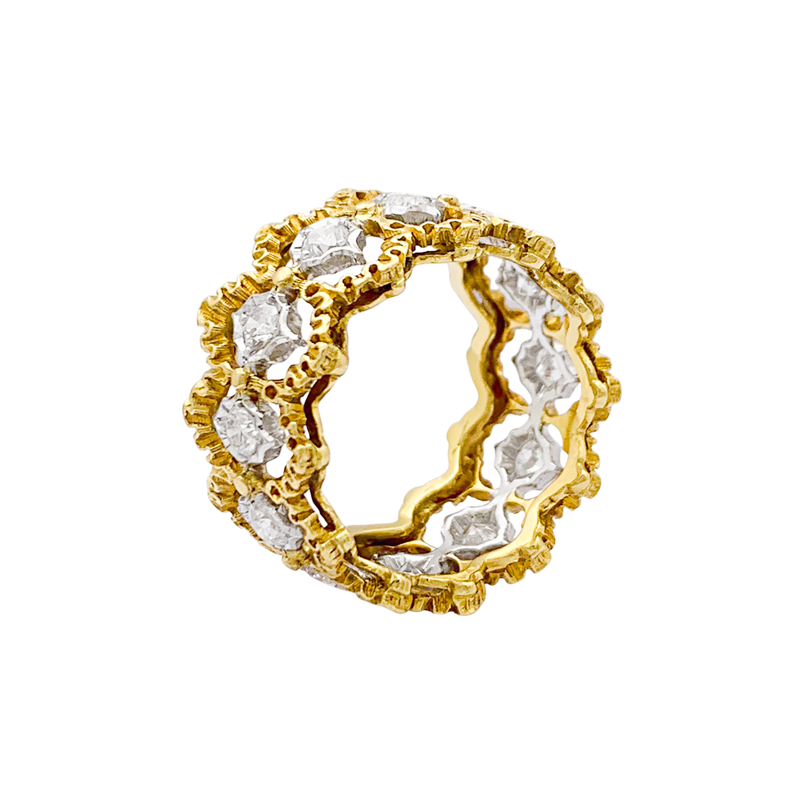 Bague Buccellati "Eternelle Band" or, diamants. 4
