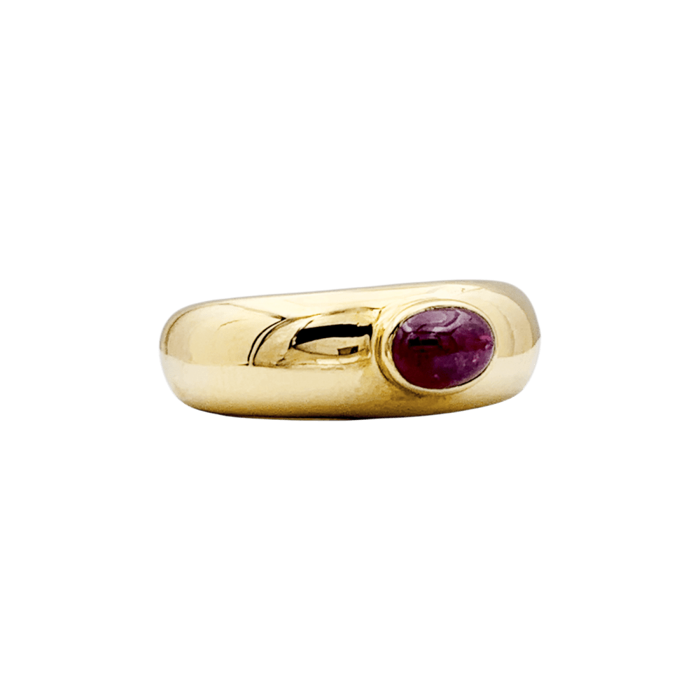 Bague Chaumet, "Anneau" or jaune et rubis. 2