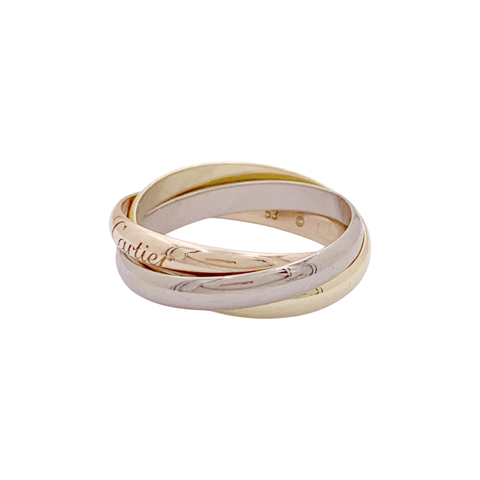Bague CARTIER Trinity, trois ors. 3