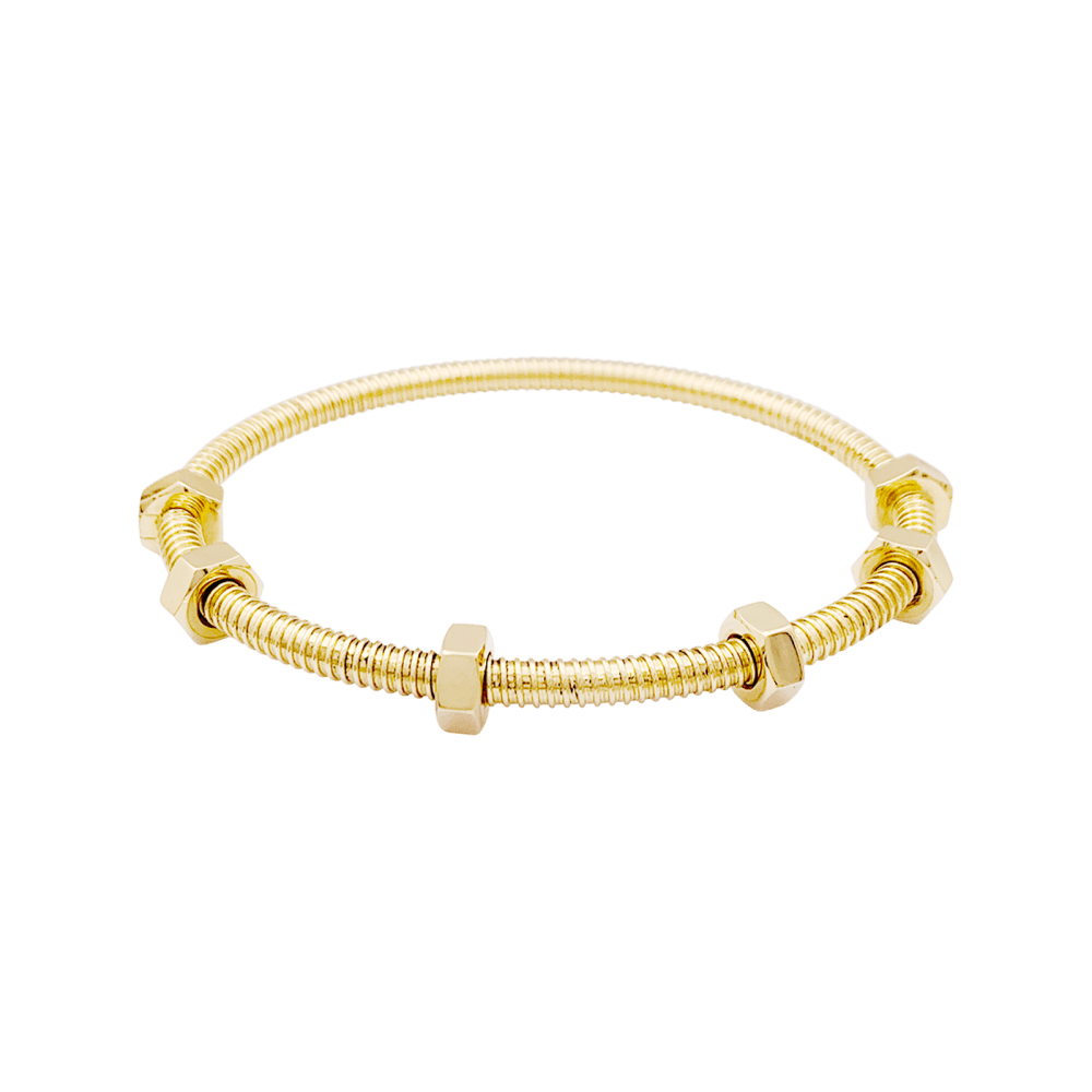Bracelet Cartier, "Écrou", or rose. 4