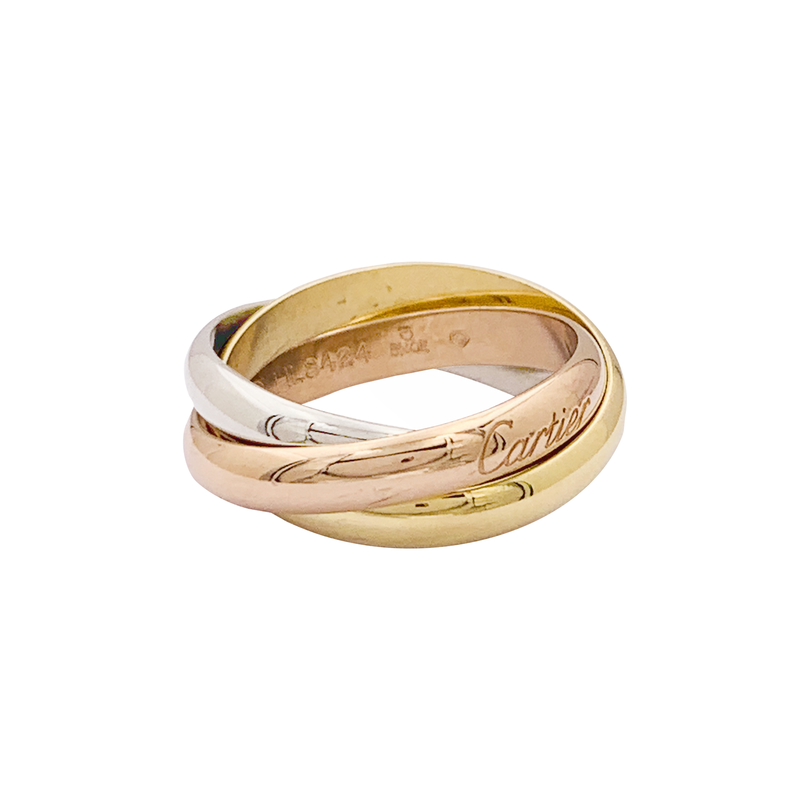 Bague Cartier, "Trinity Classique", trois ors. 2
