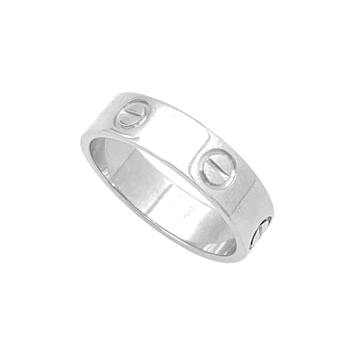 Bague Cartier "Love Classique", or blanc. 3