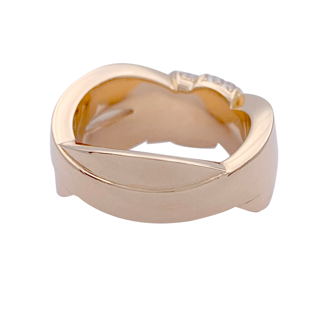 Bague Chaumet, "Liens Séduction", or rose et diamants. 4