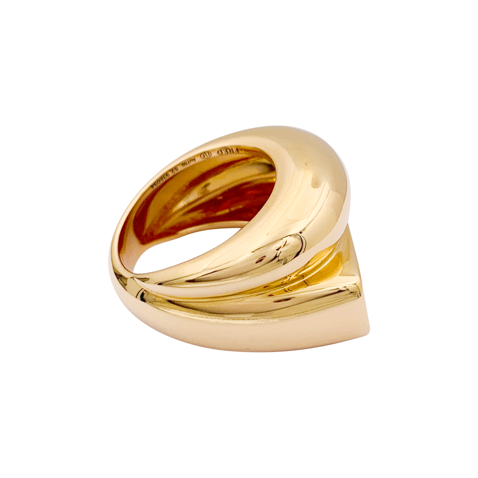 Bague Fred, "Success" or rose, diamants. 3