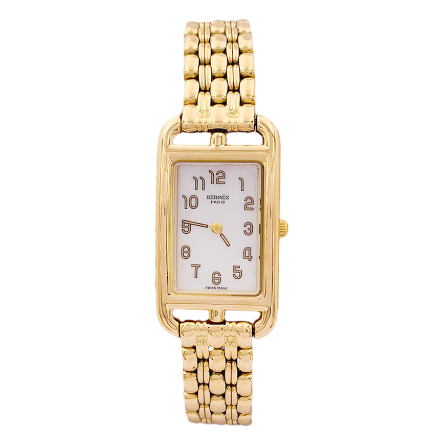 Montre Hermès, "Cape Cod Nantucket", or jaune. 1